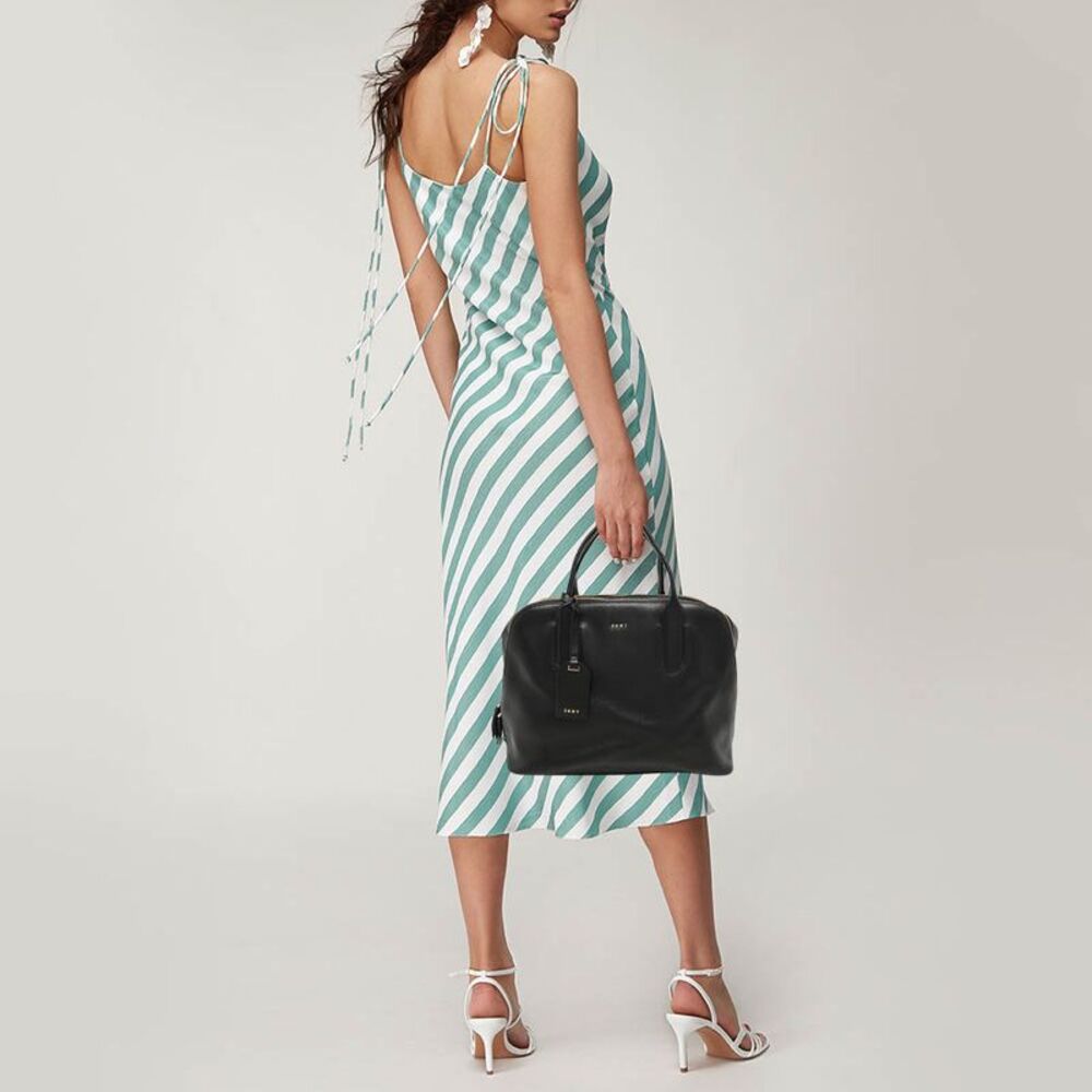 Dkny Chelsea Black Leather Satchels - Picture 2 of 7